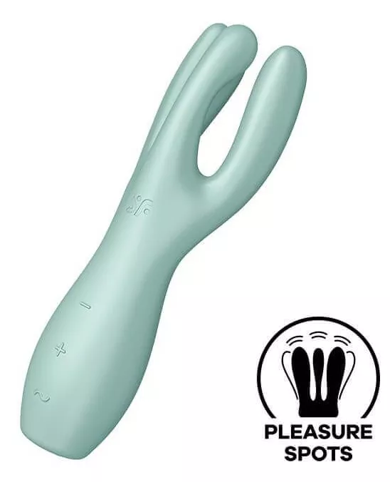 Klitoris-Stimulator Threesome Satisfyer 14cm Grün