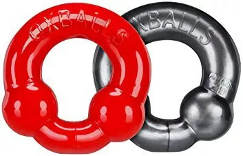 Pack Cockrings Ultraballs Oxballs Grau - Rot