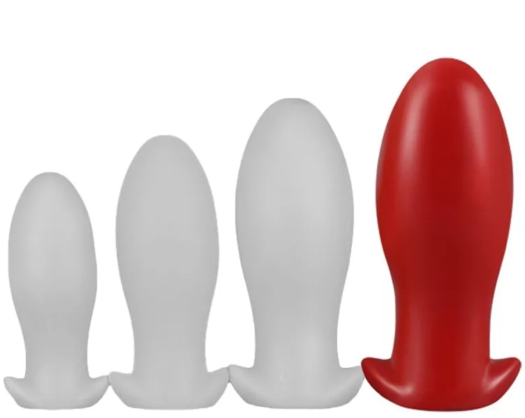 Butt plug DRAKAR EGG XL 16.5 x 7.3cm Rot