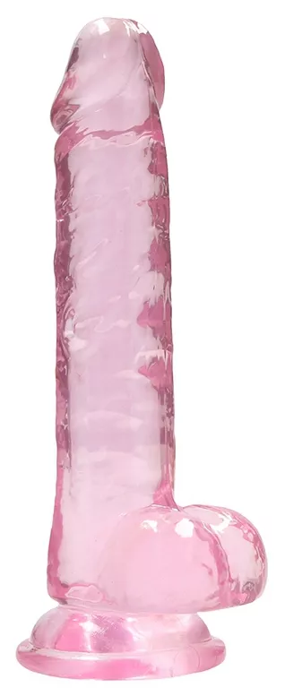 Dildo Crystal Clear Rosa 14 x 3.5cm