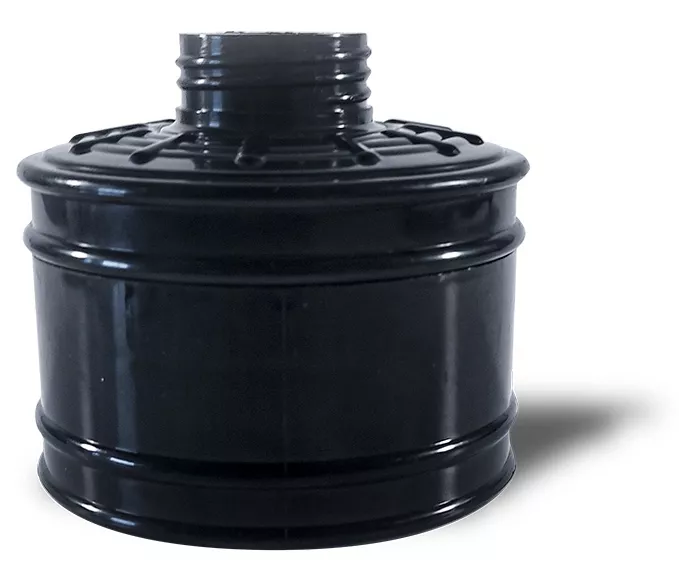 Leerer Gasmaskenfilter