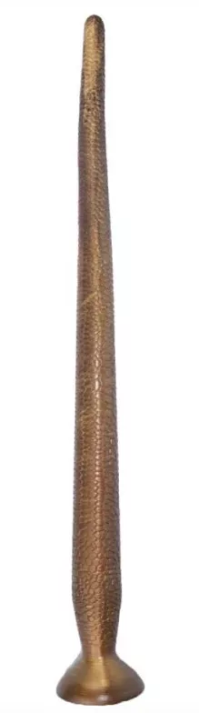 Langes Monster-Dildo Slang 55 x 4cm Gold