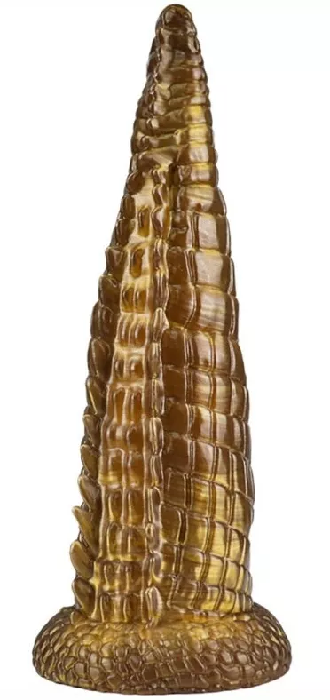 Dildo Monster Dicknosaur M 20 x 5.5cm Gold