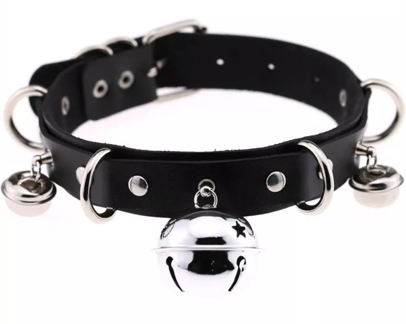 Sexy Halsband mit Glöckchen Schwarz