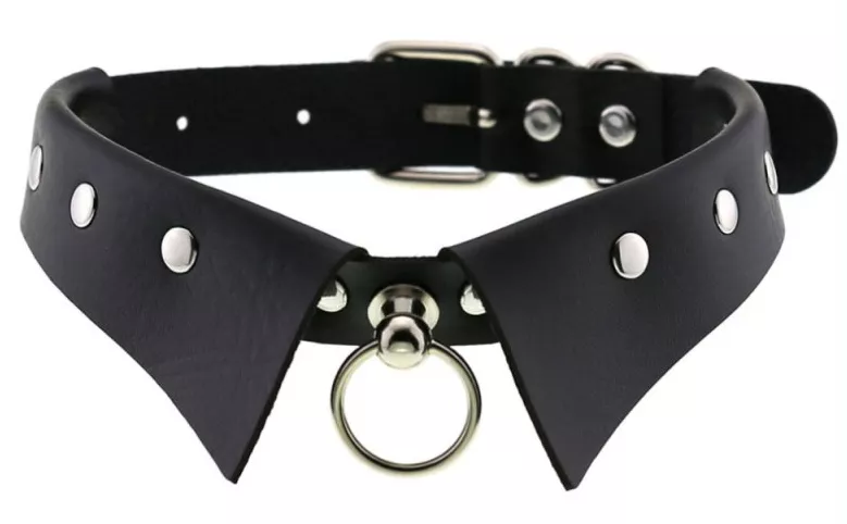 Halsband GOTHIC RING Schwarz