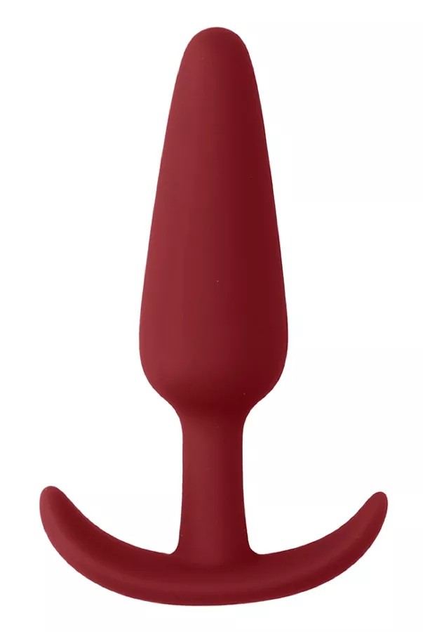 Analplug Silikon Slim Butt 7,5 x 2cm Rot