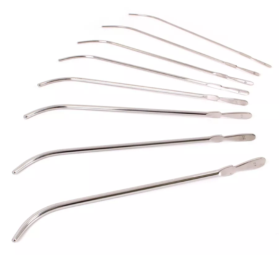 Kit mit 8 gebogenen Harnröhrenstäben Van Buren 22cm - Durchmesser 3 bis 7mm