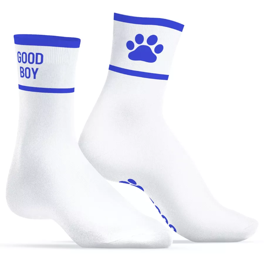 Socken Good Boy Blau-Weiß