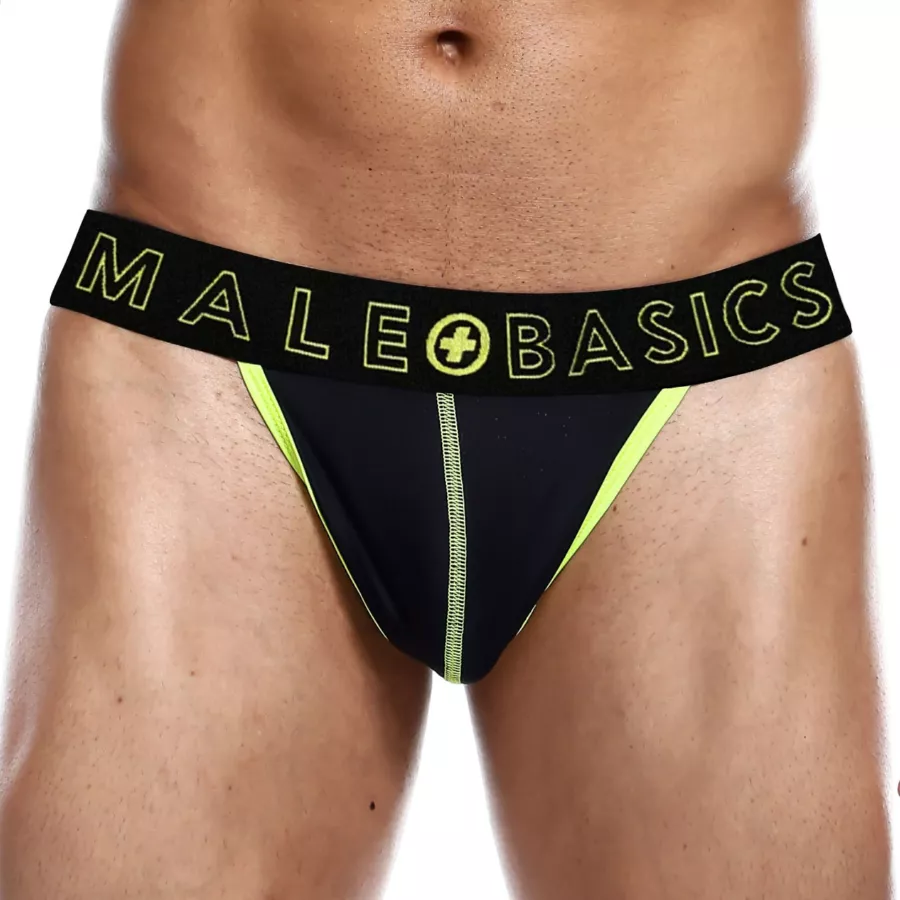 String NEON MaleBasics Schwarz-Gelb