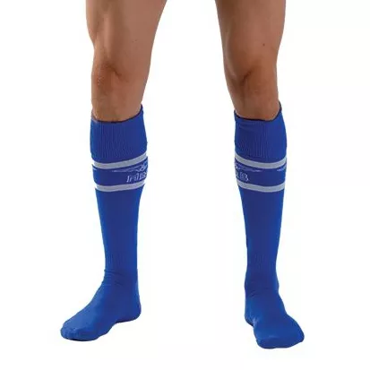 Hohe Socken URBAN FOOTBALL SOCKS Blau-Weiß
