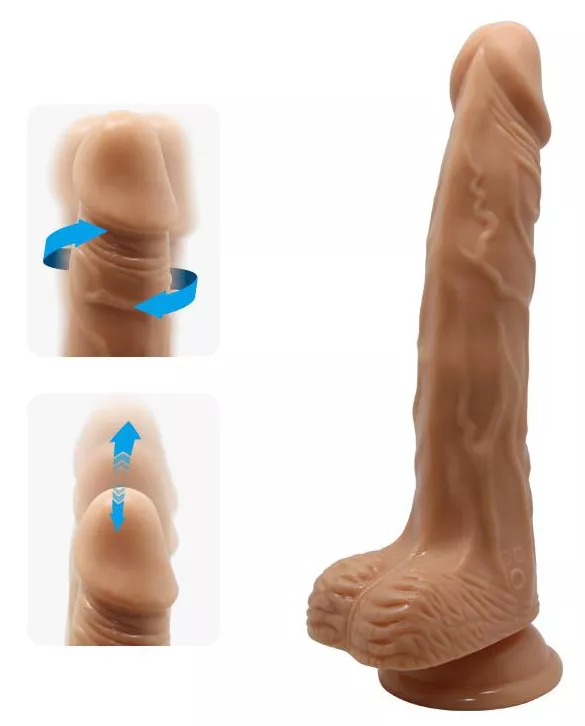 Vibrierende und rotative Dildo Bodach 16 x 3.7cm