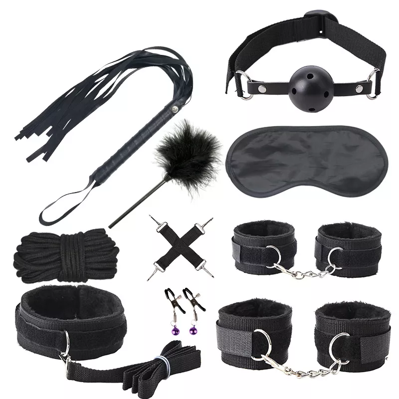 Bondage Set 10 Teile Push Schwarz