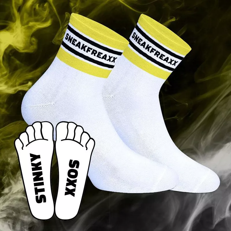 Kurze Socken STINKY SOXX SHORT Weiß
