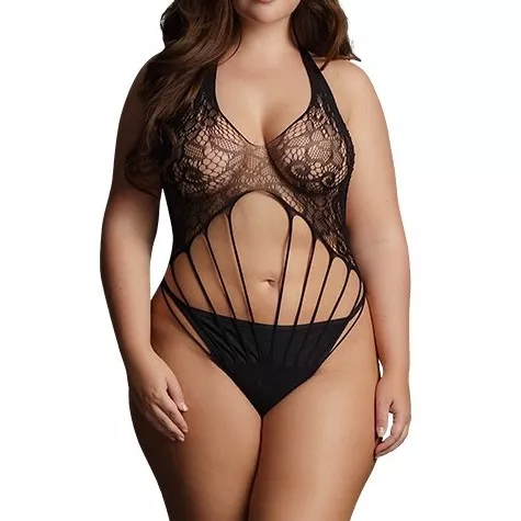 STRAPPY LACE body Zwart