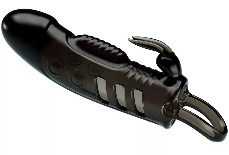 Vibrating Penis Sheath with Rabbit Sloane Pretty Love 13 x 4cm