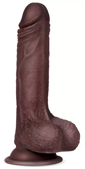 Realistischer Dildo Slidy Cock 12.5 x 3.8cm Braun