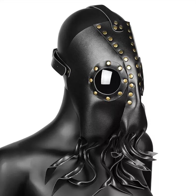 Oktopus-Maske Schwarz
