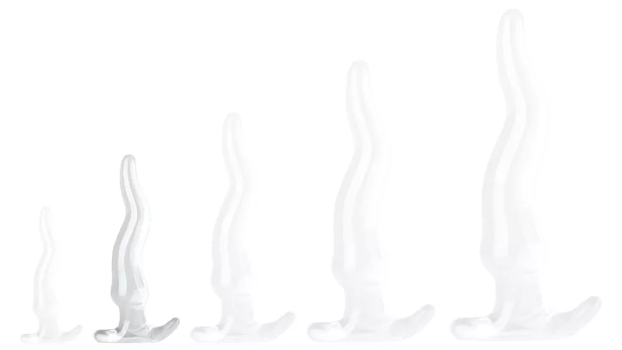 Transparenter Butt Plug Lieps M 18 x 4cm