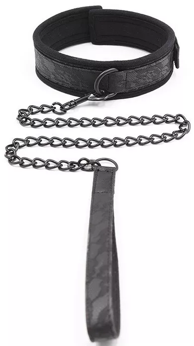 Halsband und Leine mit Klettverschluss