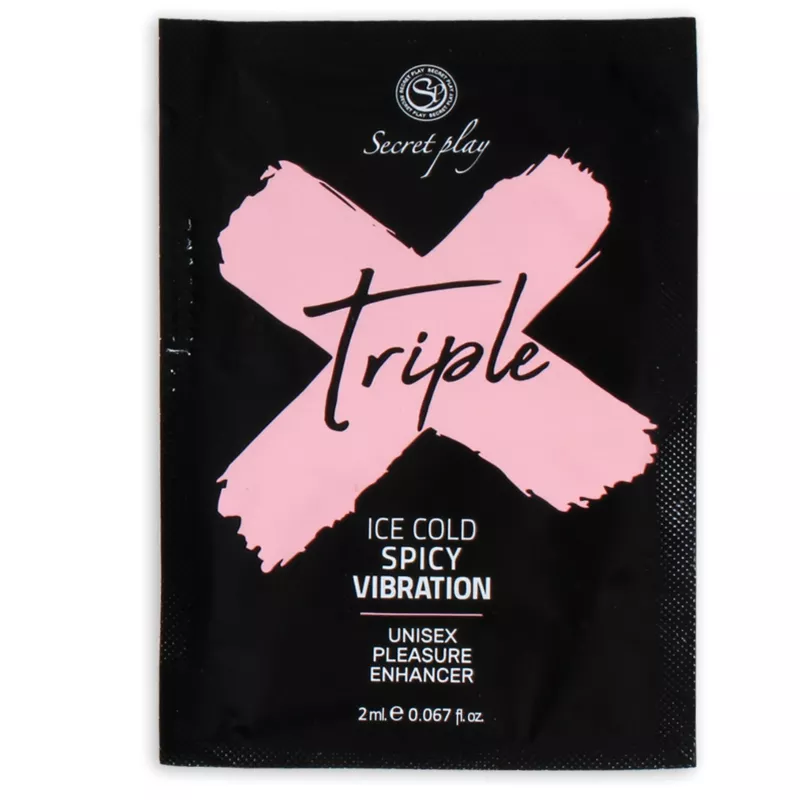 Dosette Gel chauffant et vibrant Triple X 2ml