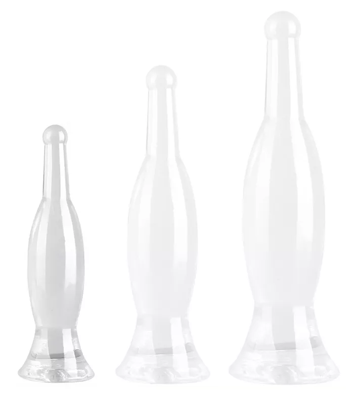 Butt plug transparent Bottle S 18 x 4.5cm
