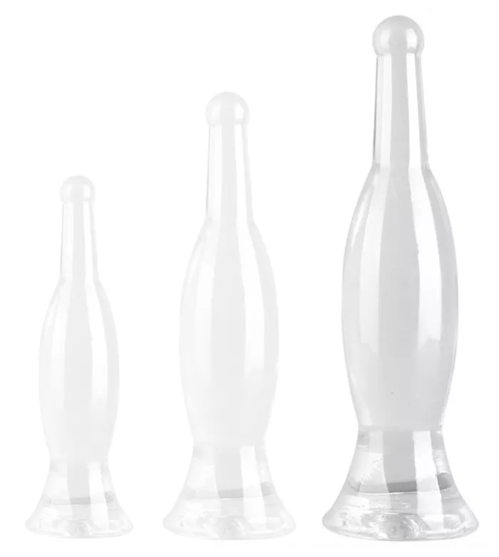 Butt plug transparent Bottle L 26 x 6.5cm