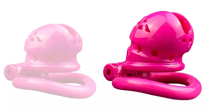Keuschheitskäfig Sex Slave M 6,5 x 3,5cm Rosa