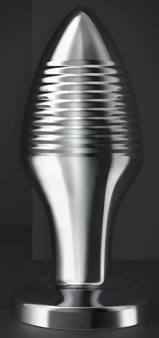 Ferngesteuerter vibrierender Anal-Plug Alu Stry 6.5 x 2.9cm