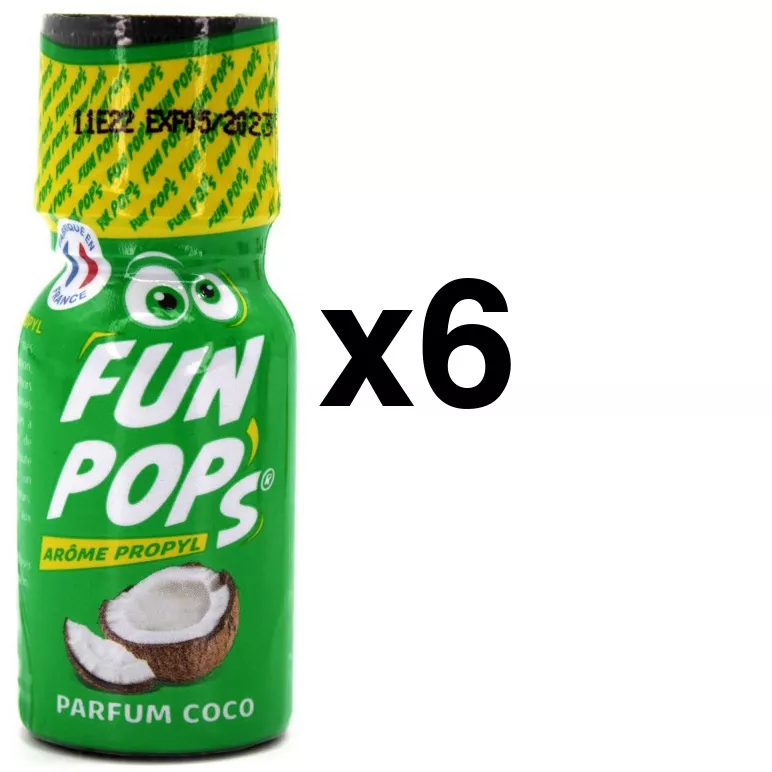 FUN POP'S Propyle Coconut Scent 15ml x6