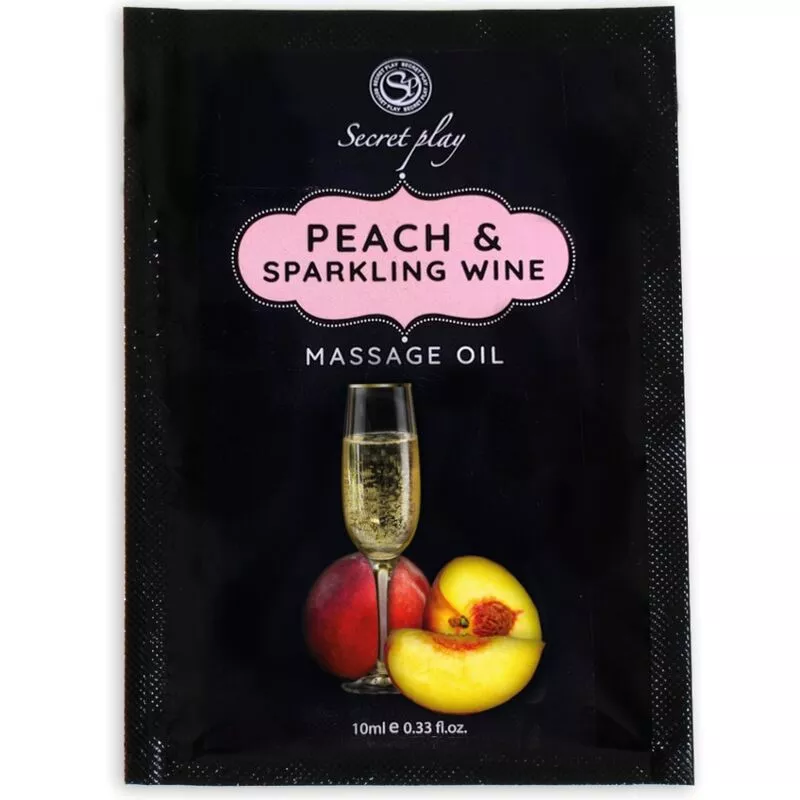 Dosette Massageolie Secret Play Perzik-Bruisende wijn 10ml