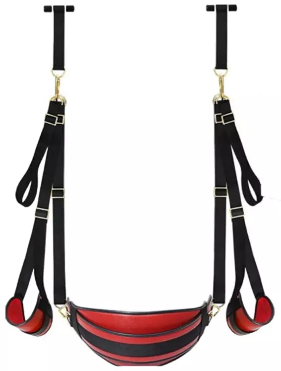 Balançoire Sm pour porte Swing Door Noir-Rouge