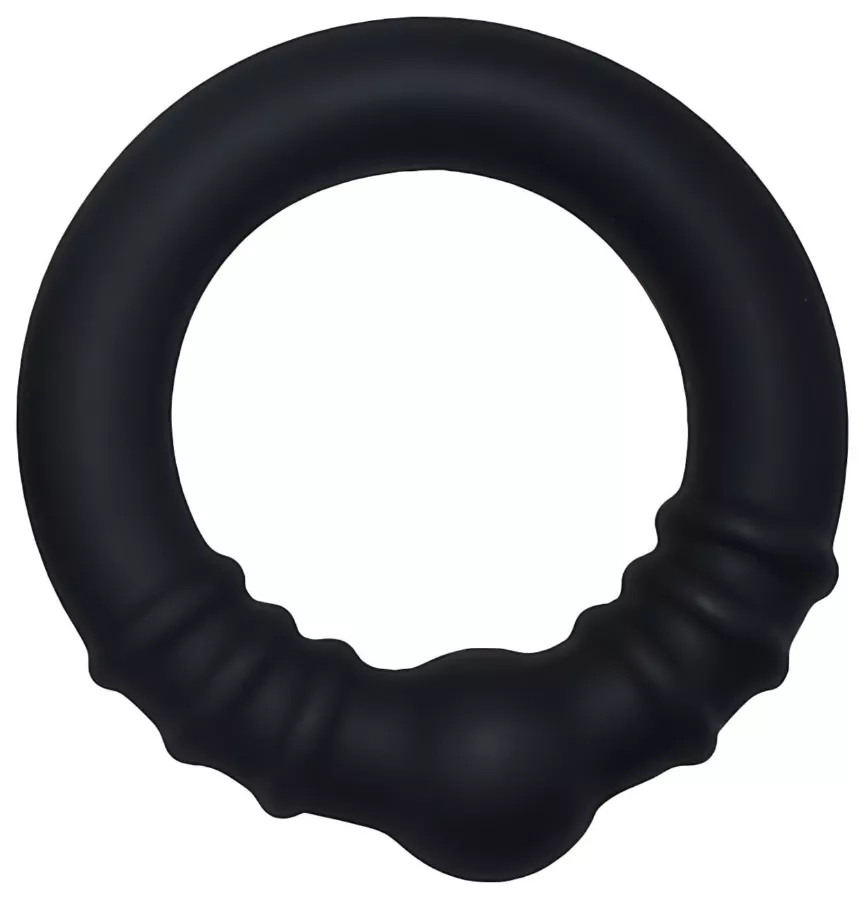 Cockring avec boule Steel Core L 42 mm Noir