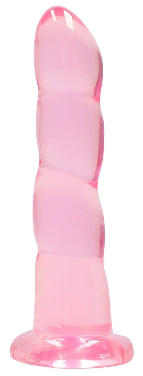 Gode Twist Crystal RealRock 16 x 4cm Rose