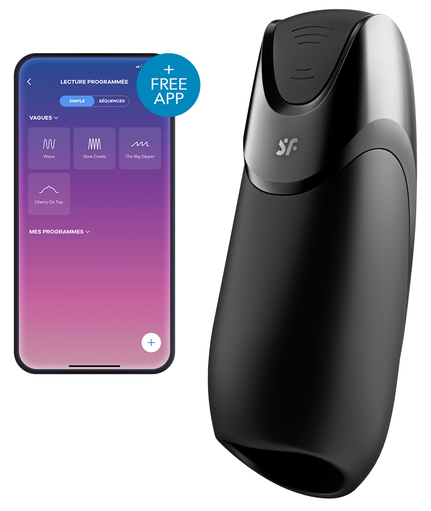 Masturbateur connecté MEN VIBRATION Satisfyer
