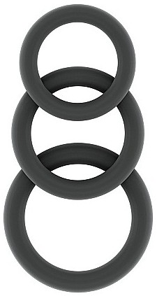 Lot de 3 cockrings Silicone Sono n25 Gris