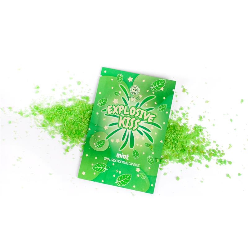 Bonbons sucre pétillant Explosive Kiss Menthe 9g