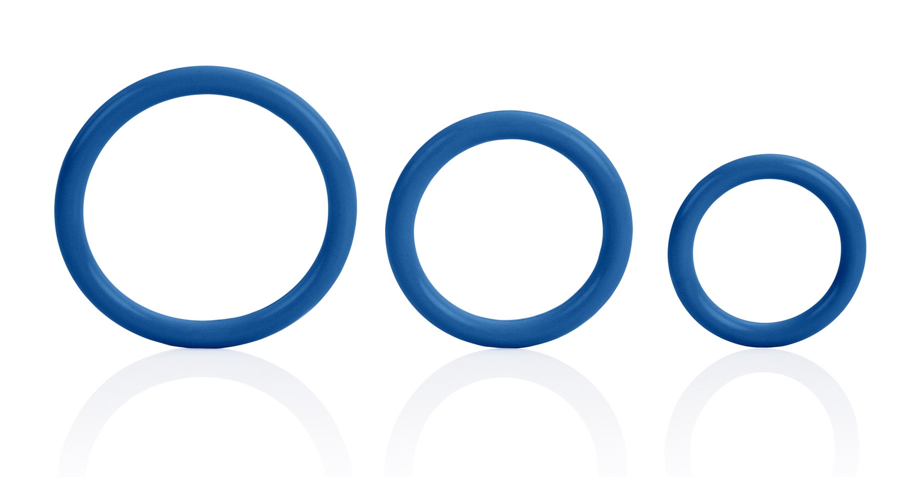 Tri-Rings Cockring Bleu
