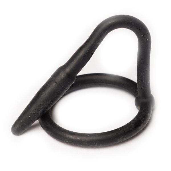 Silikon Cock Plug Penis Schwarz