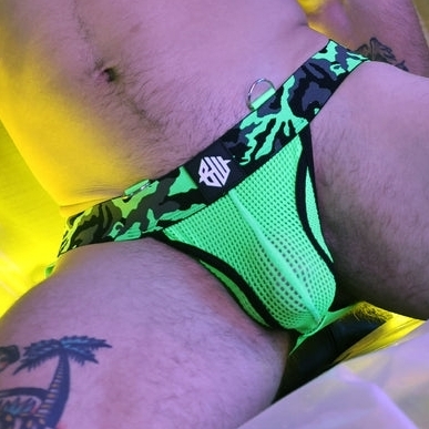 Jockstrap Neo Camo Vert Neon