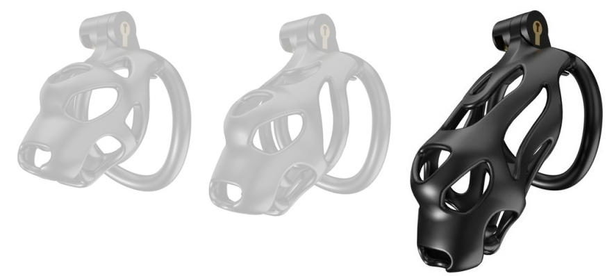 Cage de chasteté Dog L 11 x 3.9 cm Noire