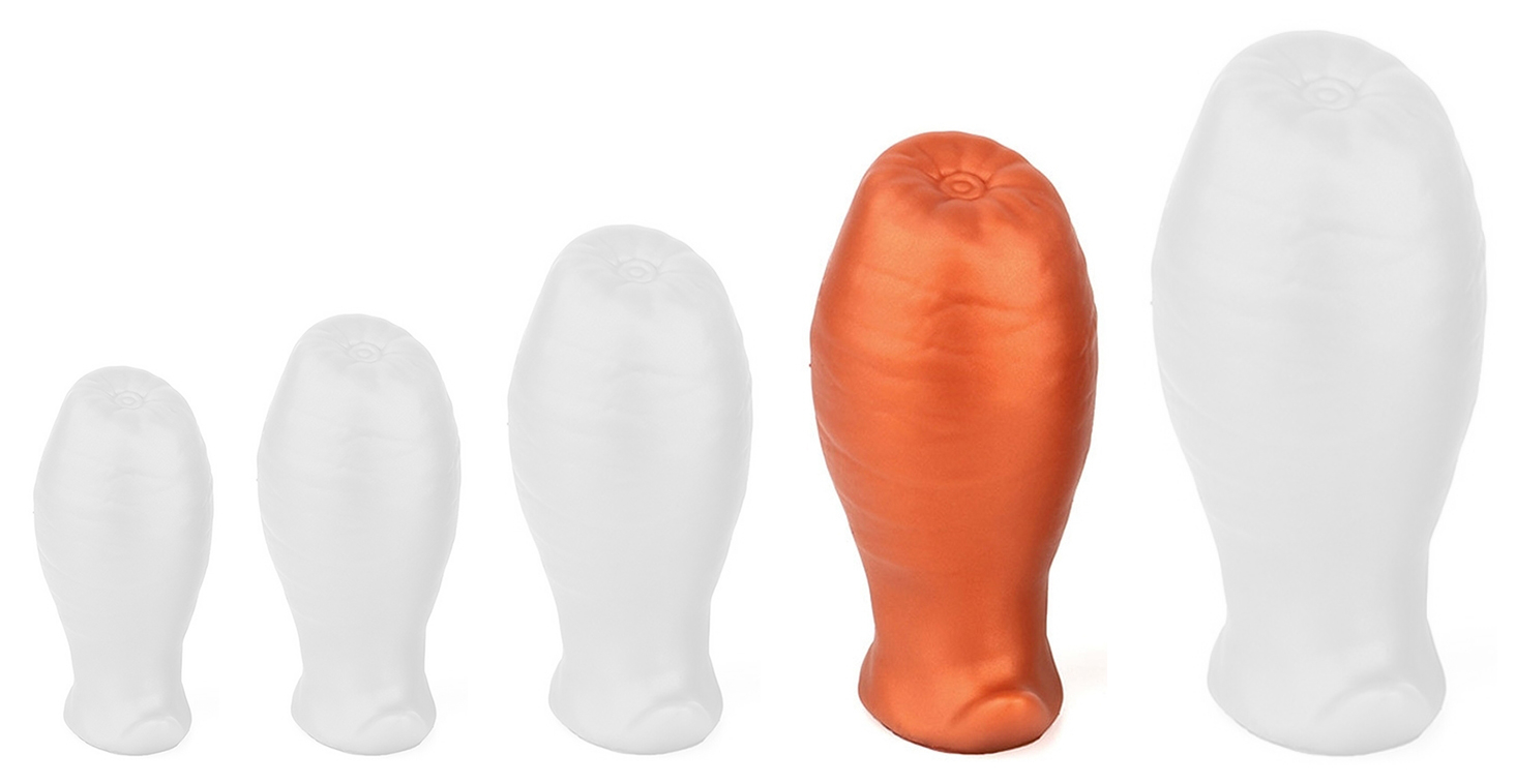 Plug Egg Ass L 10.5 x 6.3cm Orange