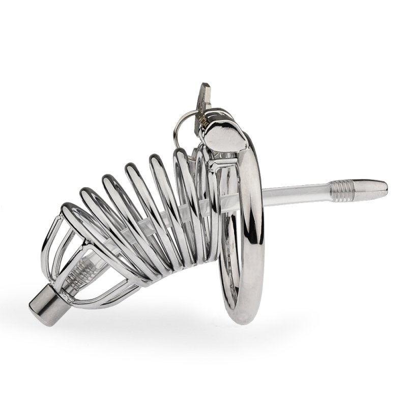 Cage de chasteté Reegik avec Tige d'urètre 8.5 x 3.5cm