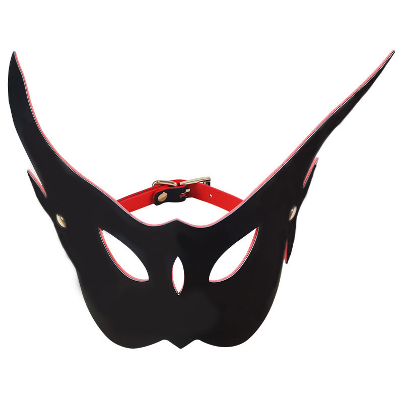 Masque Long Eared Owl Noir et Rouge