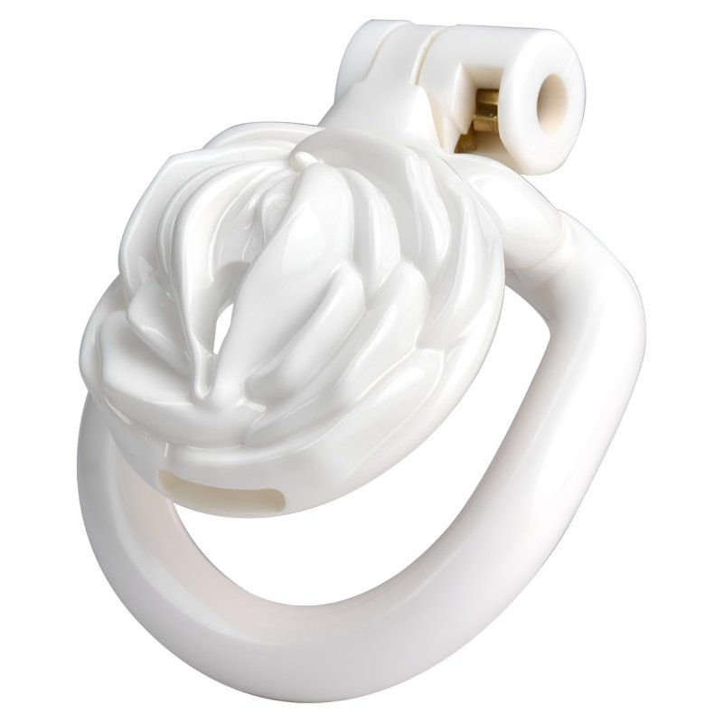 Cage de Chasteté Sissy Rose 3.5 x 3.5cm Blanche