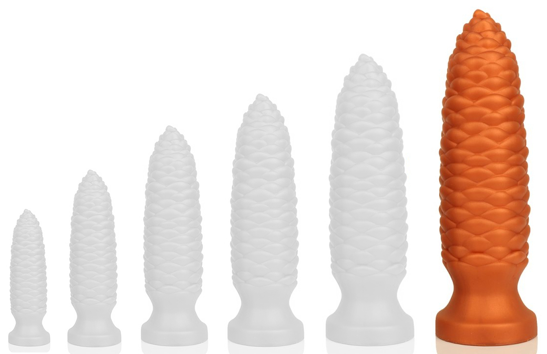 Plug long Pine XXL 28 x 8 cm Orange