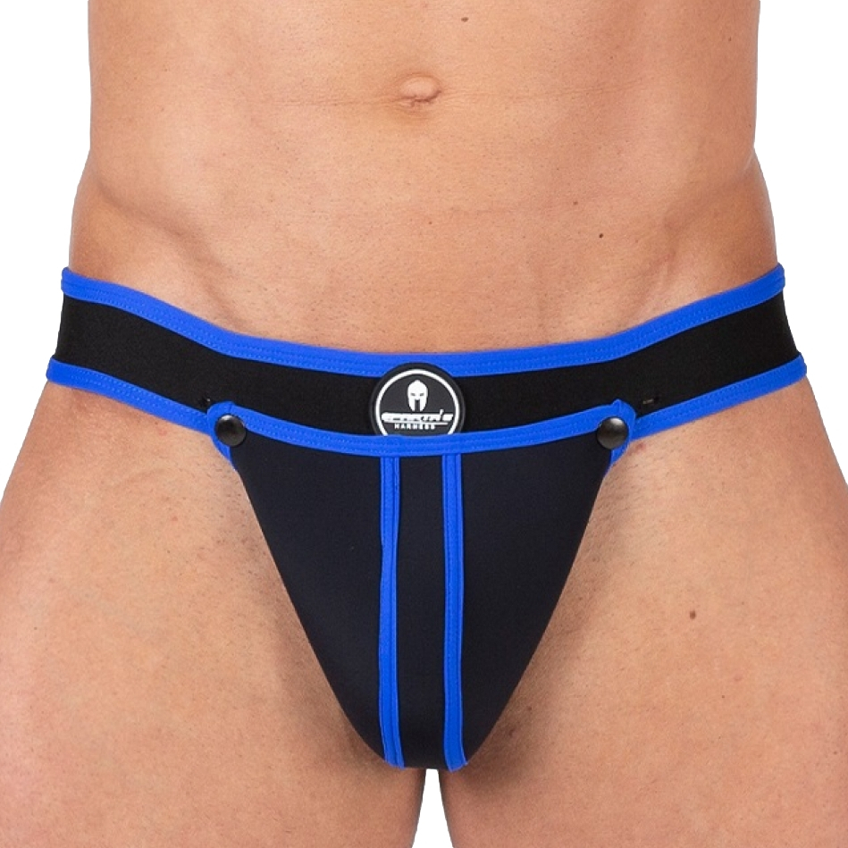 Jockstrap Shell Noir-Bleu