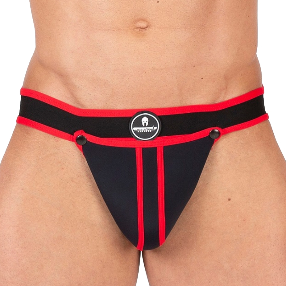 Jockstrap Shell Noir-Rouge