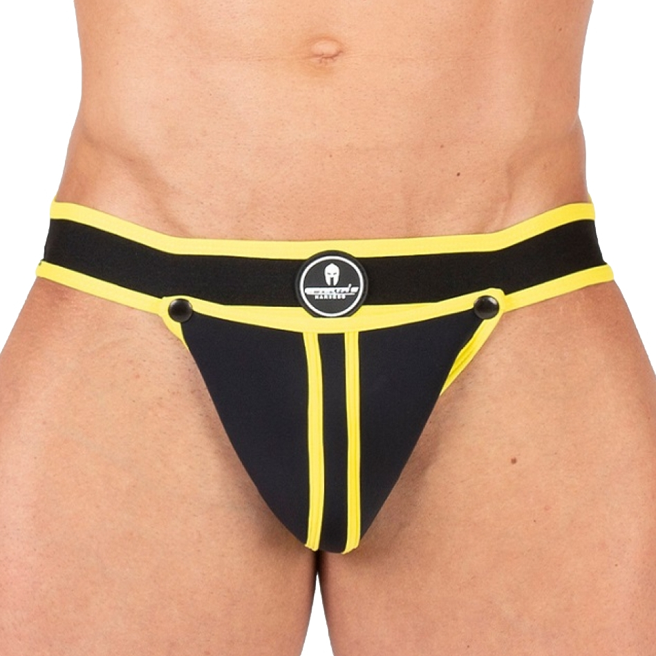 Jockstrap Shell Noir-Jaune