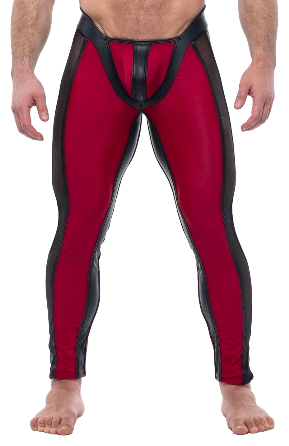 Pantalon Perseo Noir-Bordeaux