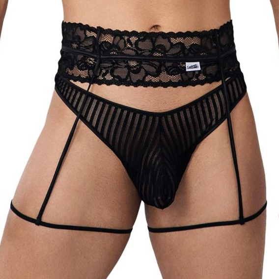Porte-Jarretelles String Toreth Noir